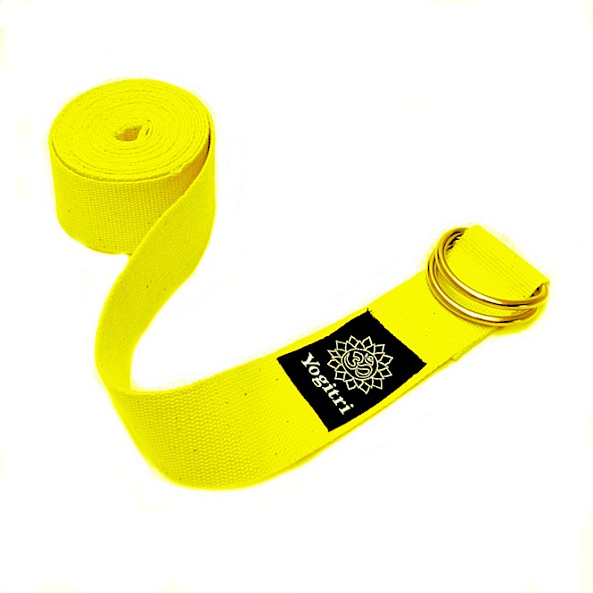 Yoga Vada steel belt buckle D ring Yogitri sunset yellow